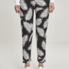 AOP women's trousers with elastic waistband at the front