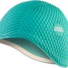 AQUA SPEED Woman's Swimming Cap Bombastic Marine Green Pattern 04