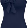 AQUA SPEED Woman's Swimming Suit Elena Navy Blue