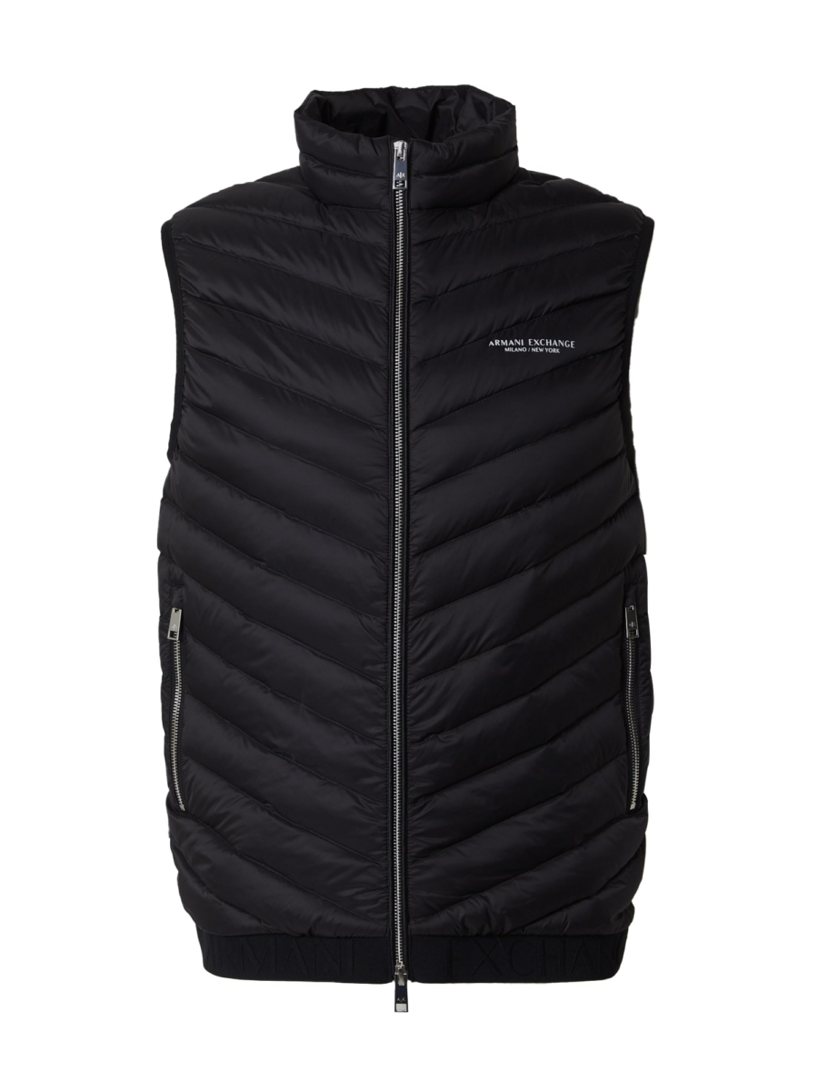 ARMANI EXCHANGE Mellény  fekete / fehér-hu