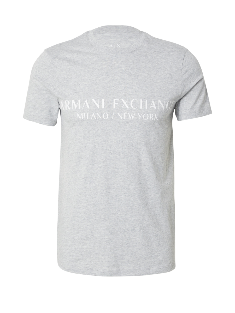 ARMANI EXCHANGE Póló '8NZT72'  szürke melír / fehér-Hungary