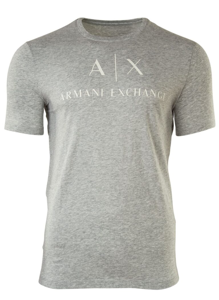 ARMANI EXCHANGE Póló '8NZTCJ'  világosszürke / fehér-hu