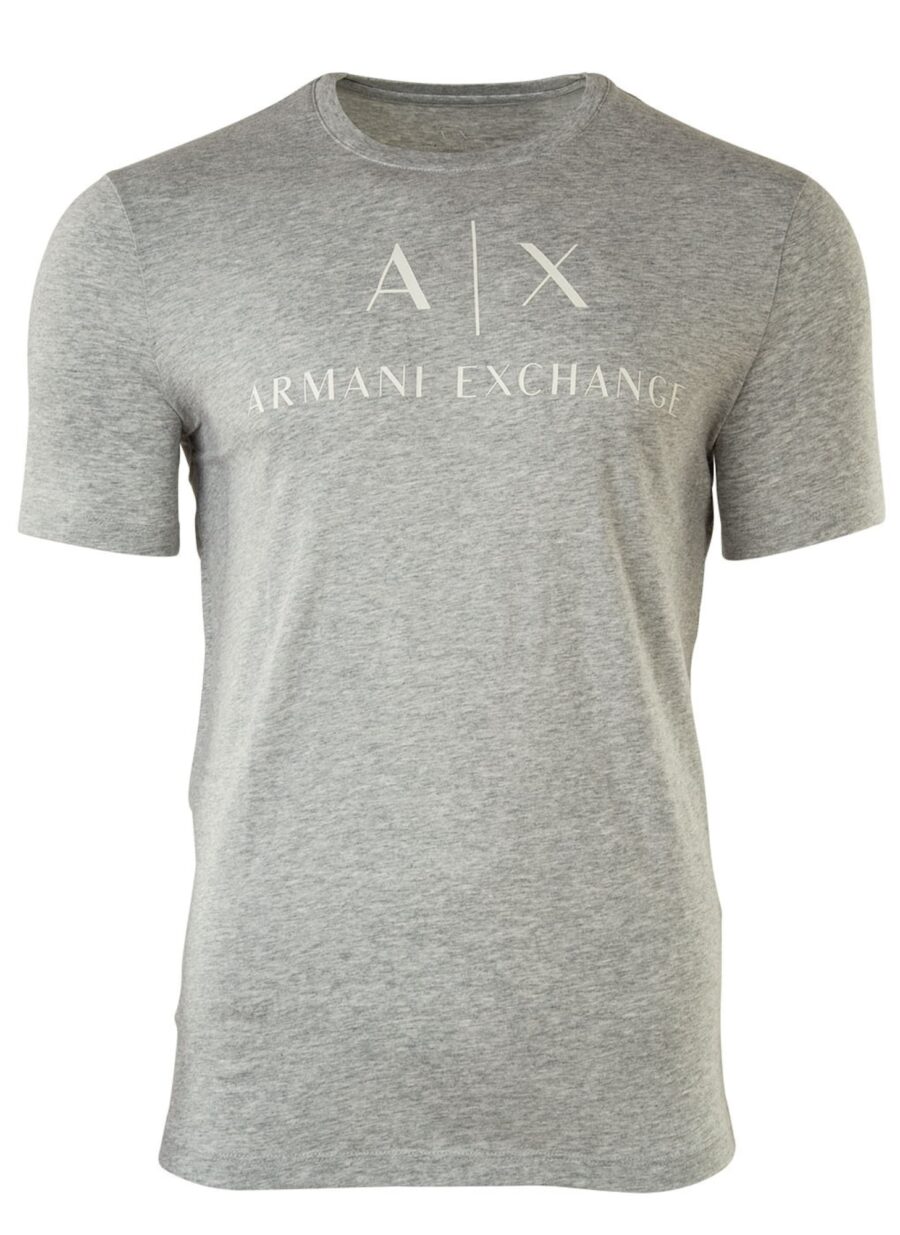 ARMANI EXCHANGE Póló '8NZTCJ'  világosszürke / fehér-hu