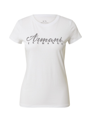 ARMANI EXCHANGE Póló  fekete / fehér-Hungary