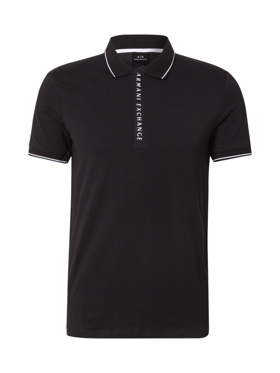 ARMANI EXCHANGE Póló  fekete / fehér-hu
