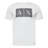 ARMANI EXCHANGE Póló  fekete / fehér-hu