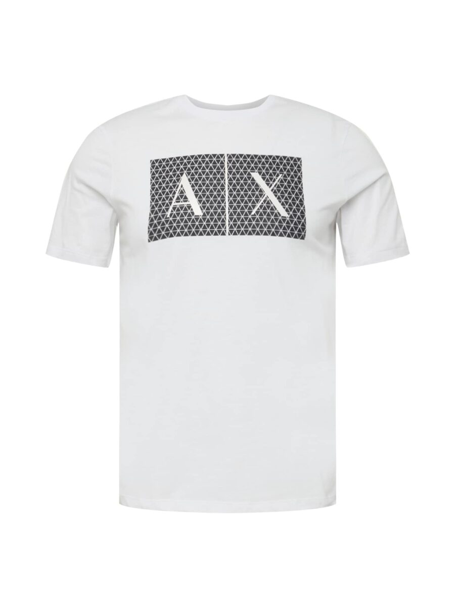 ARMANI EXCHANGE Póló  fekete / fehér-hu