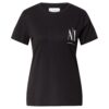 ARMANI EXCHANGE Póló  fekete / fehér-hu
