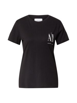 ARMANI EXCHANGE Póló  fekete / fehér-hu