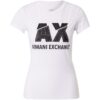 ARMANI EXCHANGE Póló  fekete / fehér-hu