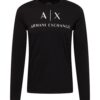 ARMANI EXCHANGE Póló  fekete / fehér-hu