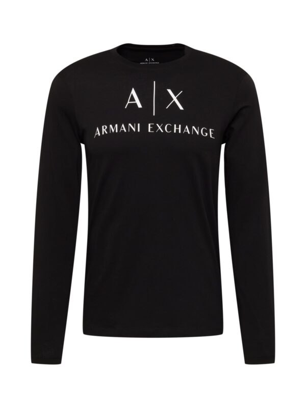ARMANI EXCHANGE Póló  fekete / fehér-hu