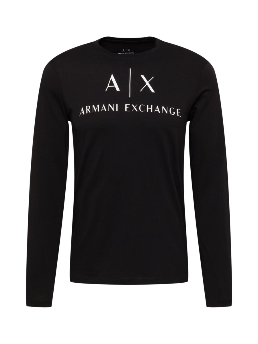 ARMANI EXCHANGE Póló  fekete / fehér-hu