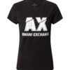 ARMANI EXCHANGE Póló  fekete / fehér-hu