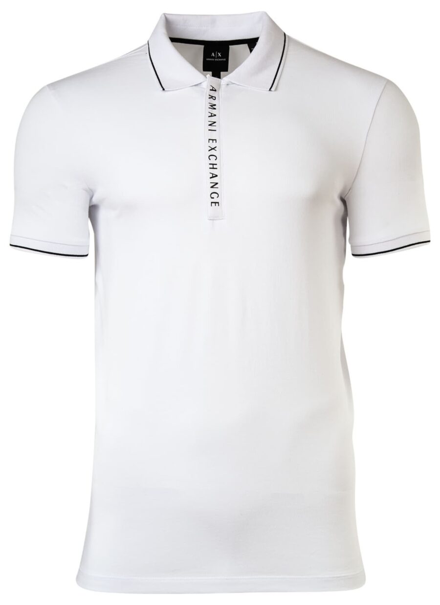 ARMANI EXCHANGE Póló  fekete / fehér-hu