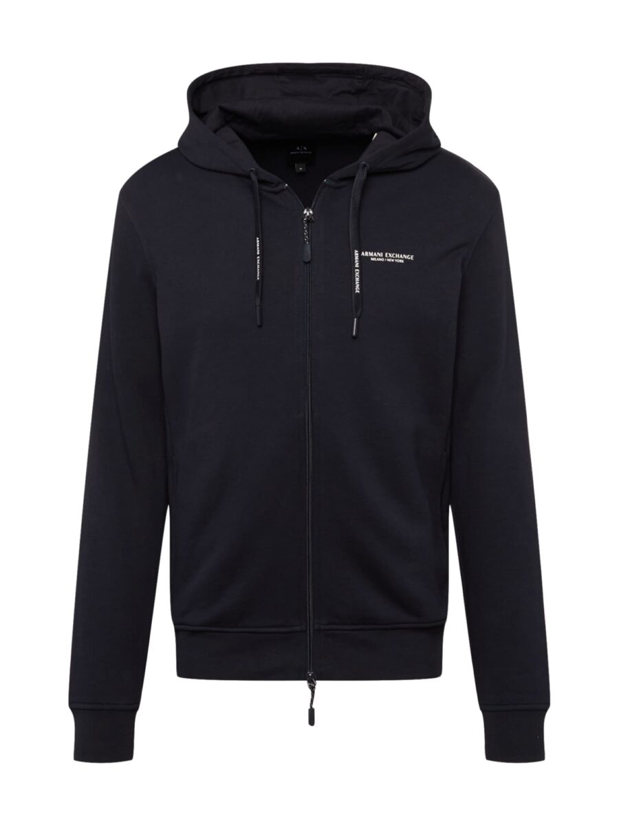 ARMANI EXCHANGE Tréning dzseki  éjkék / fehér-hu