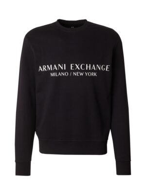 ARMANI EXCHANGE Tréning póló  fekete / fehér-hu