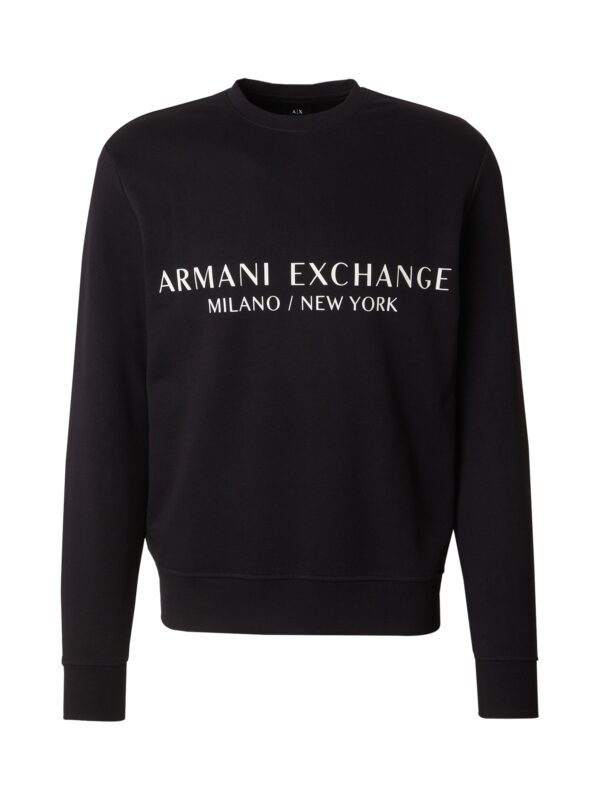 ARMANI EXCHANGE Tréning póló  fekete / fehér-hu