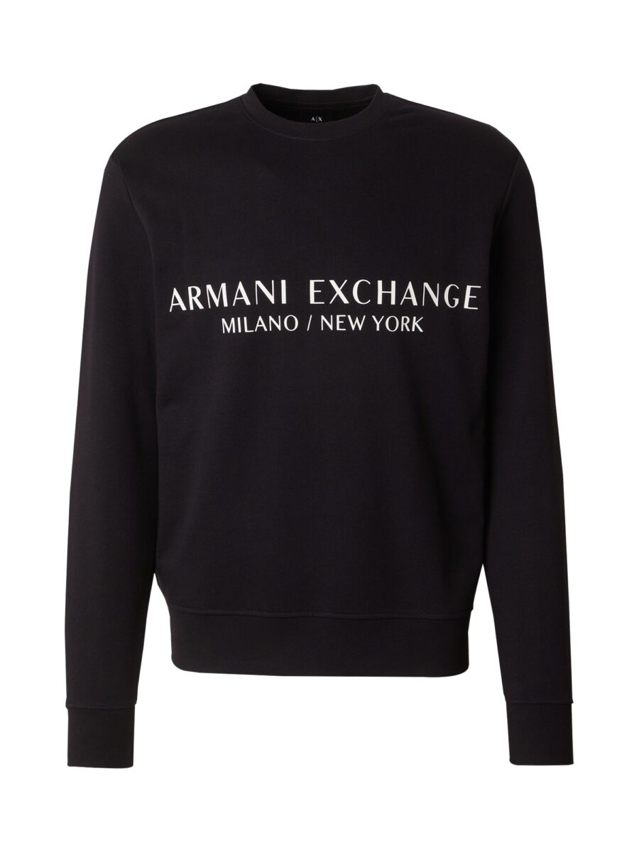 ARMANI EXCHANGE Tréning póló  fekete / fehér-hu