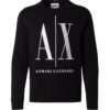 ARMANI EXCHANGE Tréning póló  fekete / fehér-hu