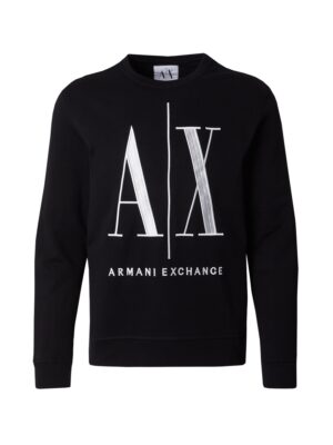 ARMANI EXCHANGE Tréning póló  fekete / fehér-hu