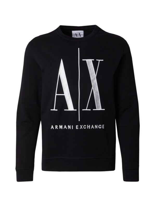 ARMANI EXCHANGE Tréning póló  fekete / fehér-hu