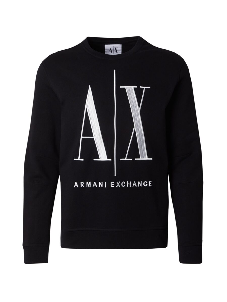 ARMANI EXCHANGE Tréning póló  fekete / fehér-hu