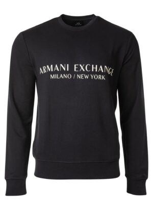 ARMANI EXCHANGE Tréning póló  sötétkék / fehér-hu