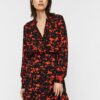 AWARE by VERO MODA Orange-Black patterned shirt VERO MODA Rio - Women