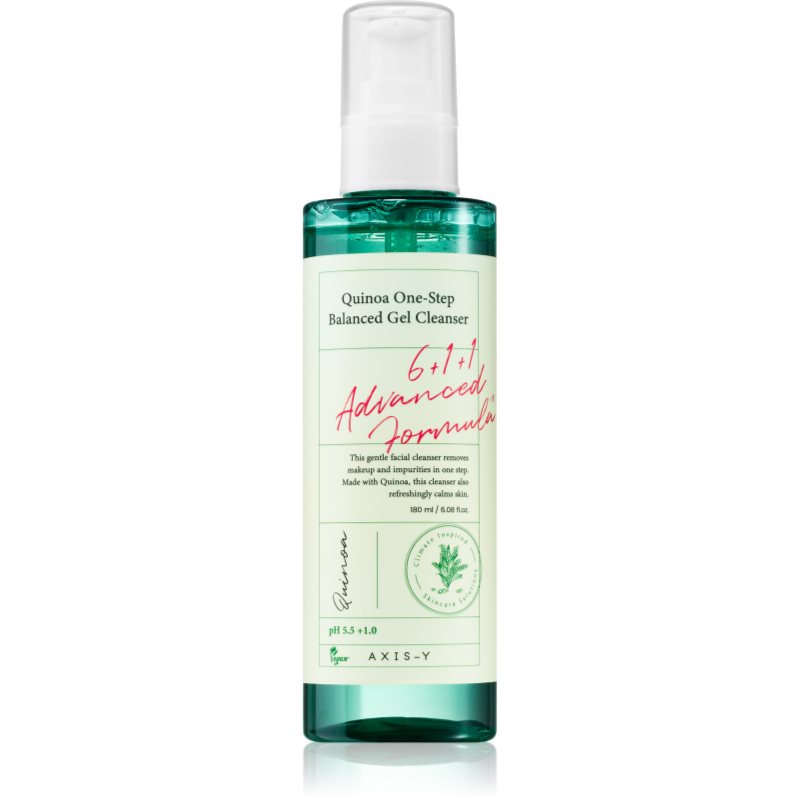 AXIS-Y 6+1+1 Advanced Formula Quinoa One-Step Balanced Gel Cleanser arctisztító és szemfestéklemosó gél az érzékeny arcbőrre 180 ml-Ár