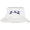 Aaliyah Logo Bucket Hat White