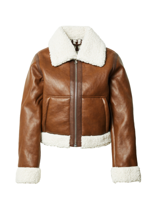 Abercrombie & Fitch Átmeneti dzseki  krém / barna-Hungary