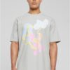 Abstract oversize t-shirt of light asphalt