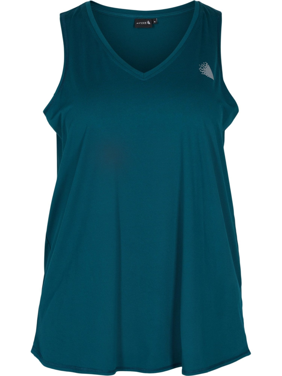 Active by Zizzi Sport top  smaragd / ezüst-Hungary