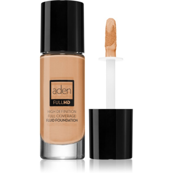 Aden Cosmetics Full HD Fluid Foundation tartós folyékony alapozó árnyalat 04 Natural 20 ml-Ár