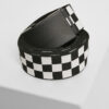 Adjustable Checker Belt Black/White