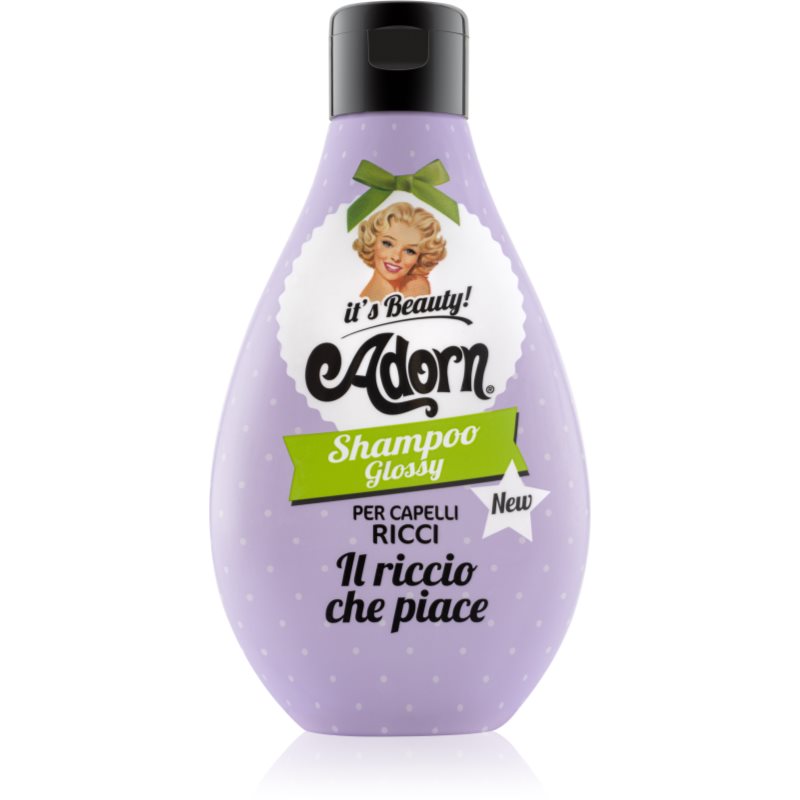 Adorn Glossy Shampoo sampon hullámos és göndör hajra a hullámos és göndör haj fényéért Shampoo Glossy 250 ml-Ár