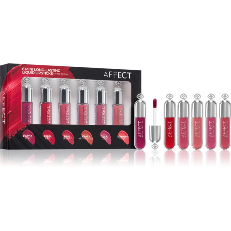 Affect 6 Mini Long-Lasting Liquid Lipsticks folyékony rúzs szett-Ár