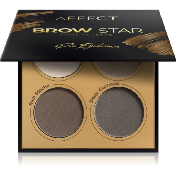 Affect Brow Star arcpúder paletta több árnyalattal 4x2 g-ár