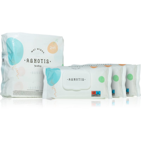 Agnotis Baby Wipes nedves törlőkendő gyerekeknek 3x70 db