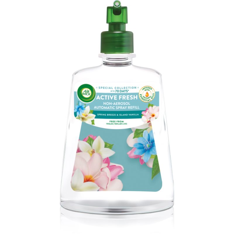 Air Wick Active Fresh Spring Breeze & Island Vanilla légfrissítő utántöltő 228 ml-ár