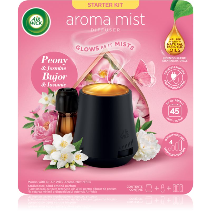 Air Wick Aroma Mist Peony & Jasmine Aroma diffúzor töltettel + akkumulátor 1 db-Ár
