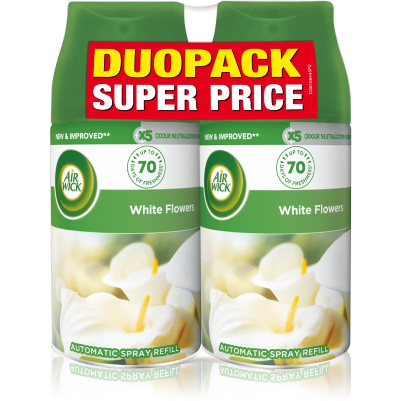 Air Wick Freshmatic White Flowers légfrissítő utántöltő illattal DUO 2x250 ml-Ár