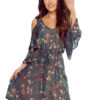 Airy dress with open shoulders Numoco