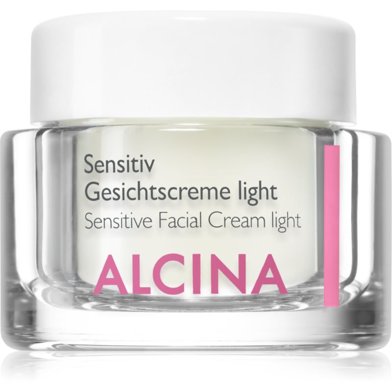 Alcina For Sensitive Skin könnyű arckrém az érzékeny bőr megnyugtatásához és erősítéséhez 50 ml-Eredeti