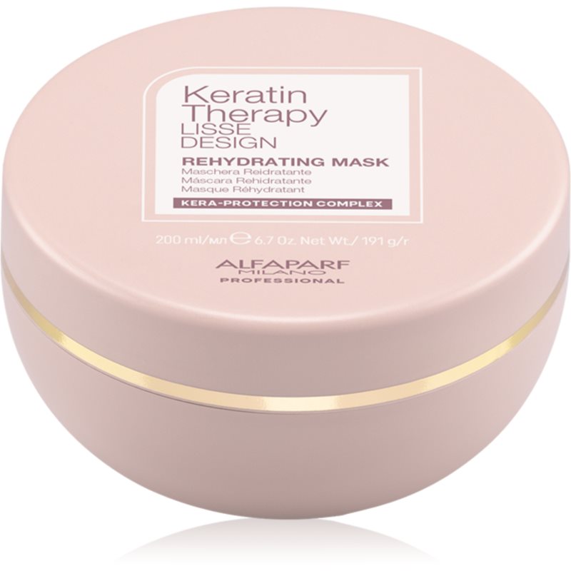 Alfaparf Milano Keratin Therapy Lisse Design rehidratáló maszk a fénylő és selymes hajért 200 ml-Ár