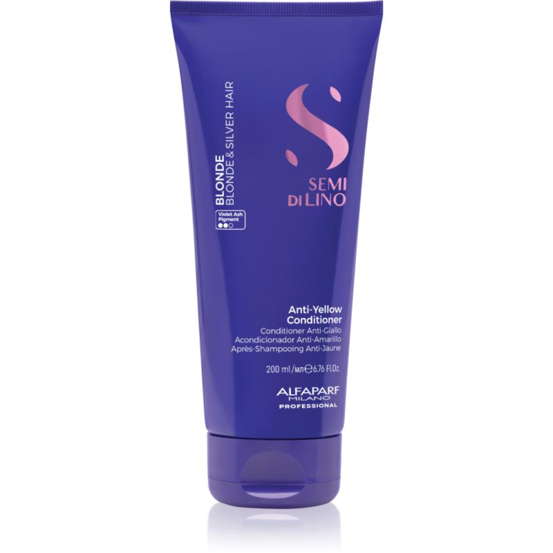 Alfaparf Milano Semi di Lino Blonde lila kondicionáló a szőke és melírozott hajra 200 ml-Ár