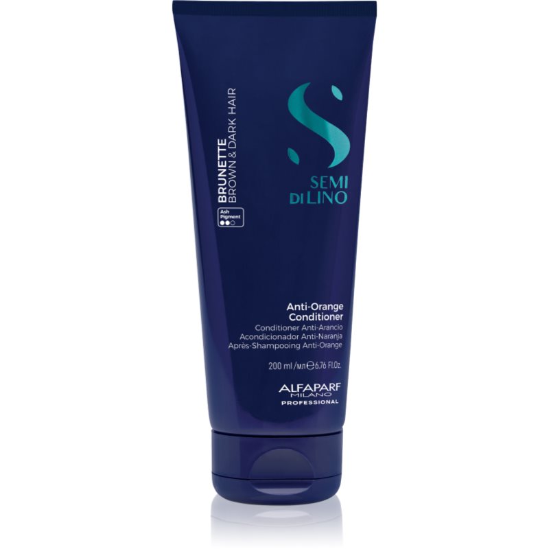 Alfaparf Milano Semi di Lino Brunette tonizáló kondicionáló semlegesítő réz alaptónusok 200 ml-Ár