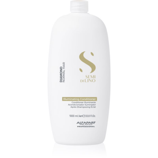 Alfaparf Milano Semi di Lino Diamond Illuminating élénkítő kondicionáló a fényes hajért és a könnyű fésülésért 1000 ml-Eredeti