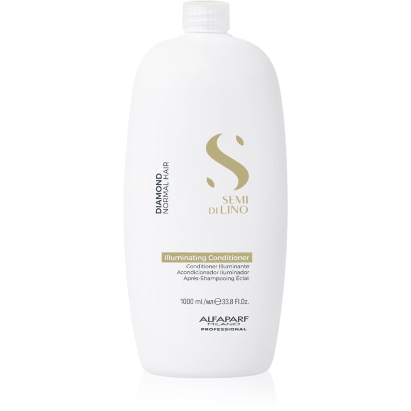 Alfaparf Milano Semi di Lino Diamond Illuminating élénkítő kondicionáló a fényes hajért és a könnyű fésülésért 1000 ml-Eredeti